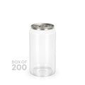 330ml PET Cans with lids (Box of 200)